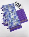 MG 569 Plain Linen Digital Printed Fancy Saree Wholesale Market In Surat
